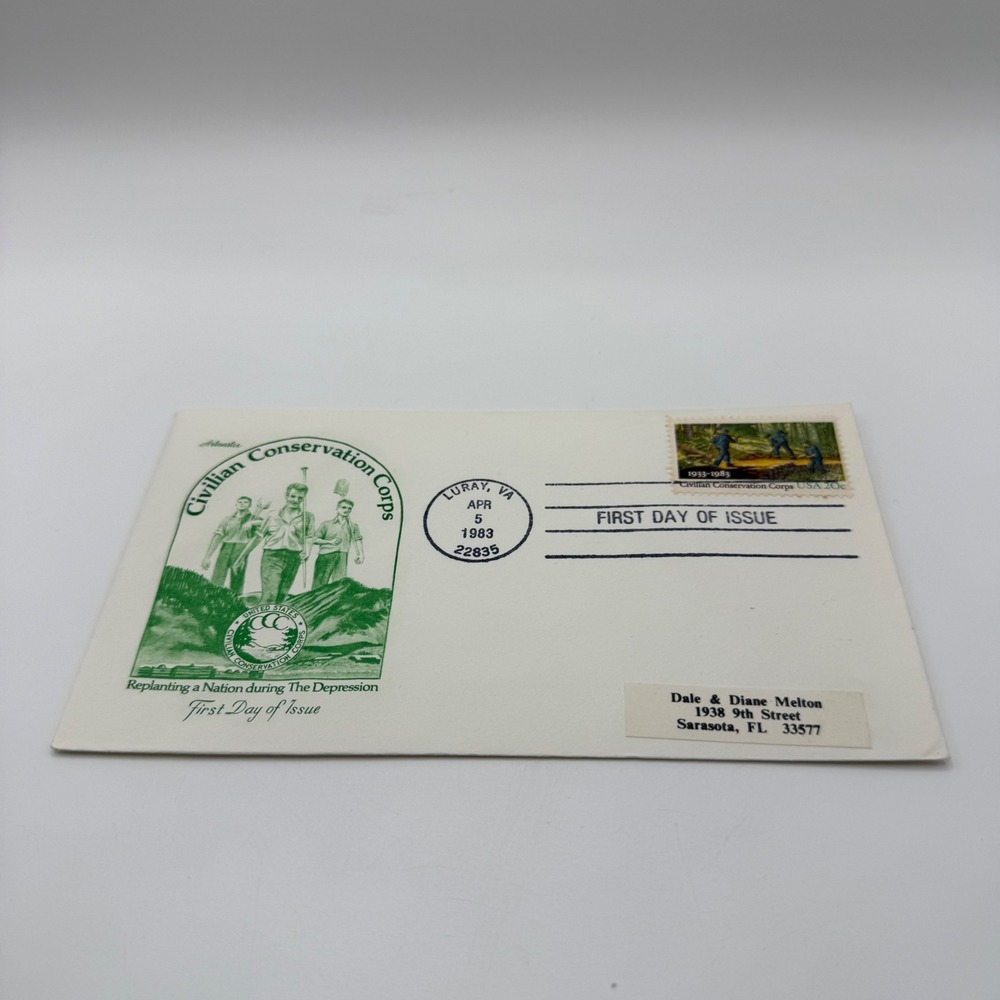 Artmaster 1983 Civilian Conservation Corps First Day of Issue FDC Env Luray VA